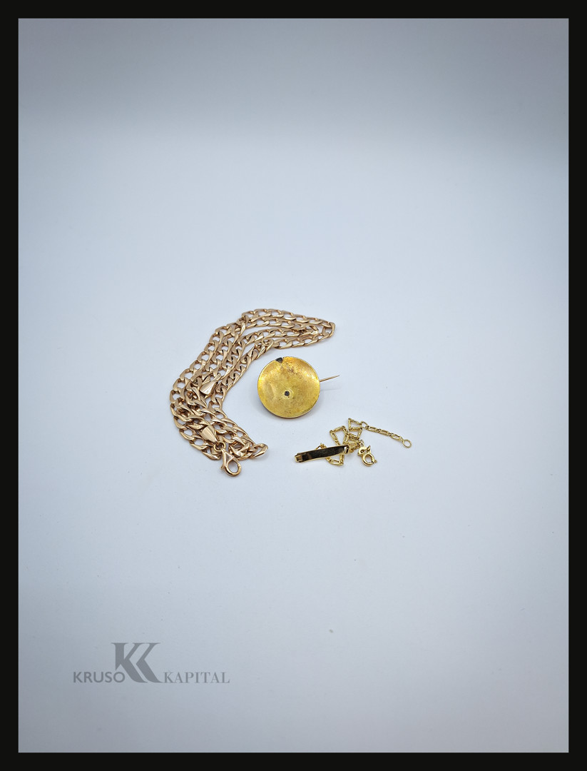 Collana spilla e bracciale oro 