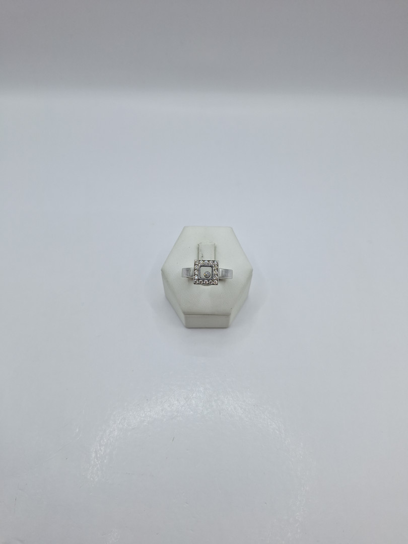 Anello oro vetro diamanti a firma Chopard