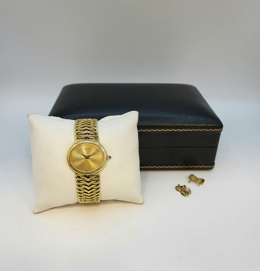 Bracciale con orologio oro Piaget