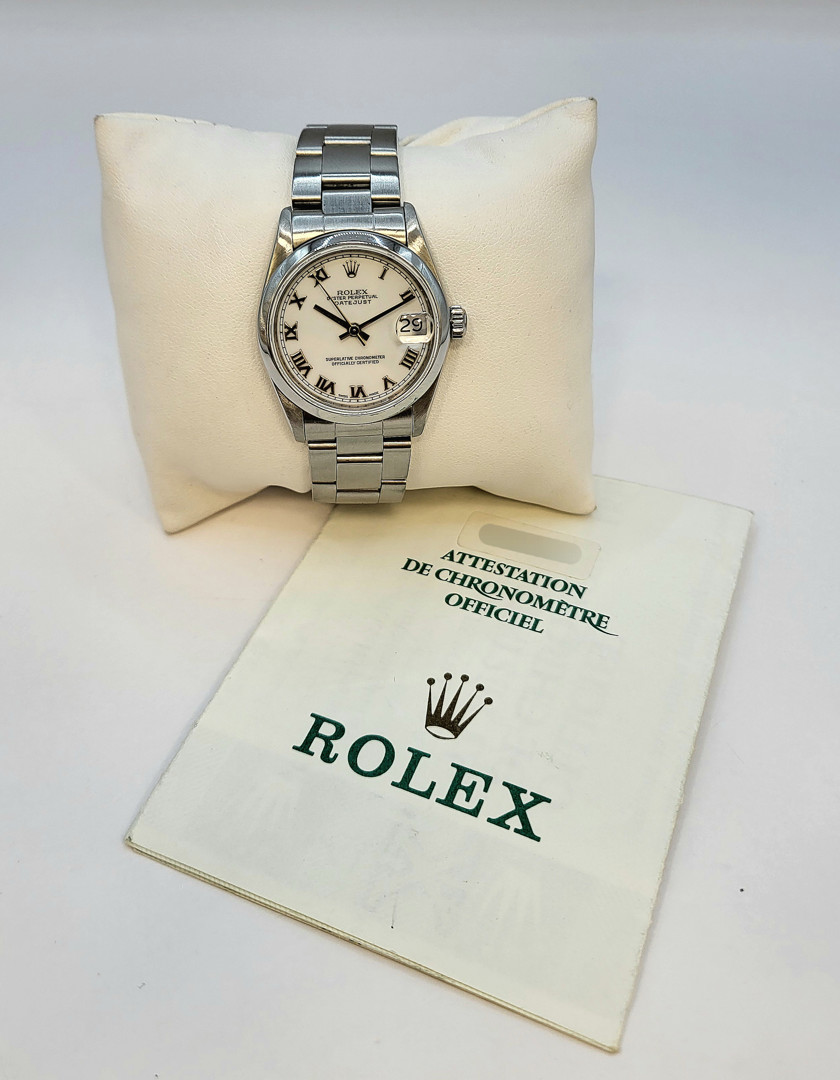 Orologio acciaio Rolex Datejust garanzia a corredo