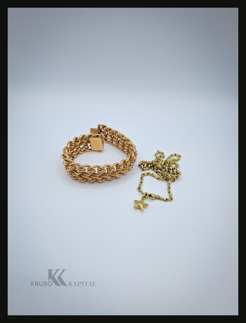 Collana ciondolo bracciale oro