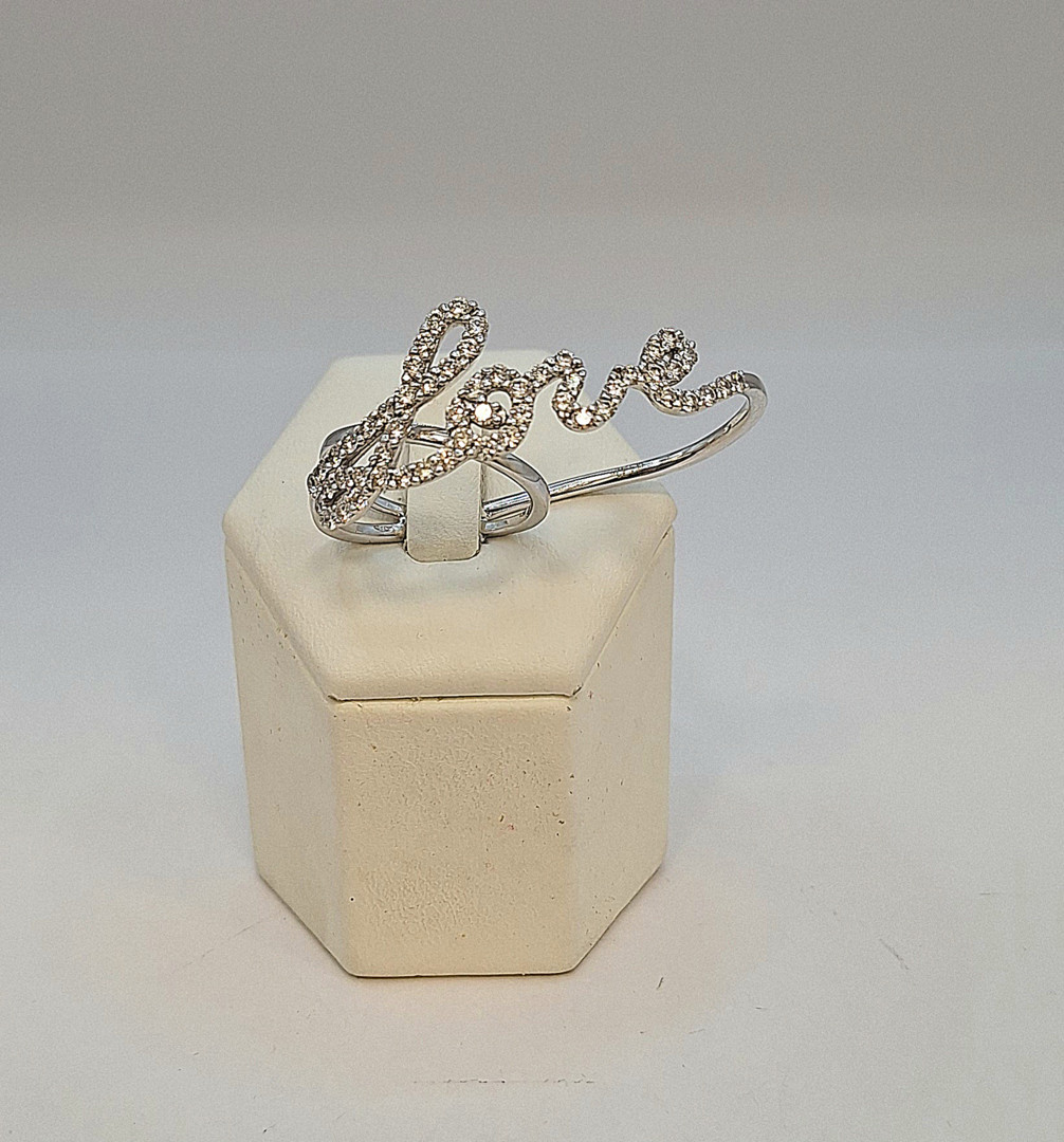 Anello oro diamantini