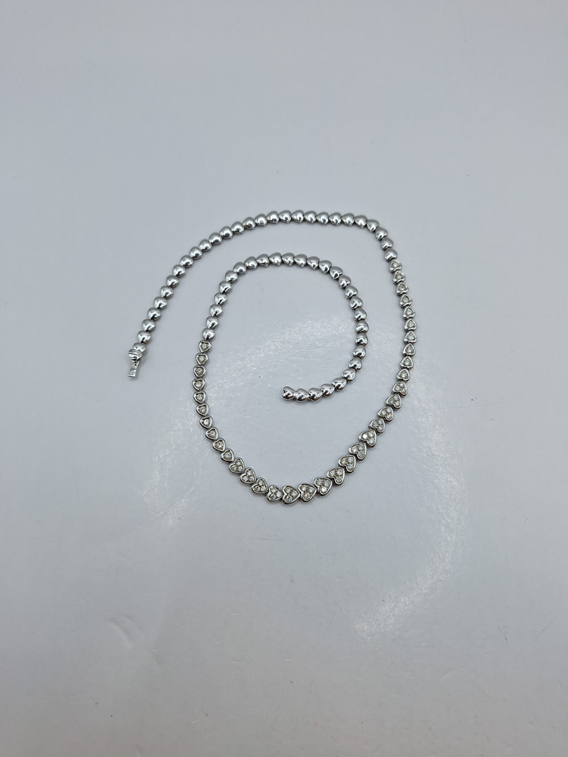 Collana oro diamantini