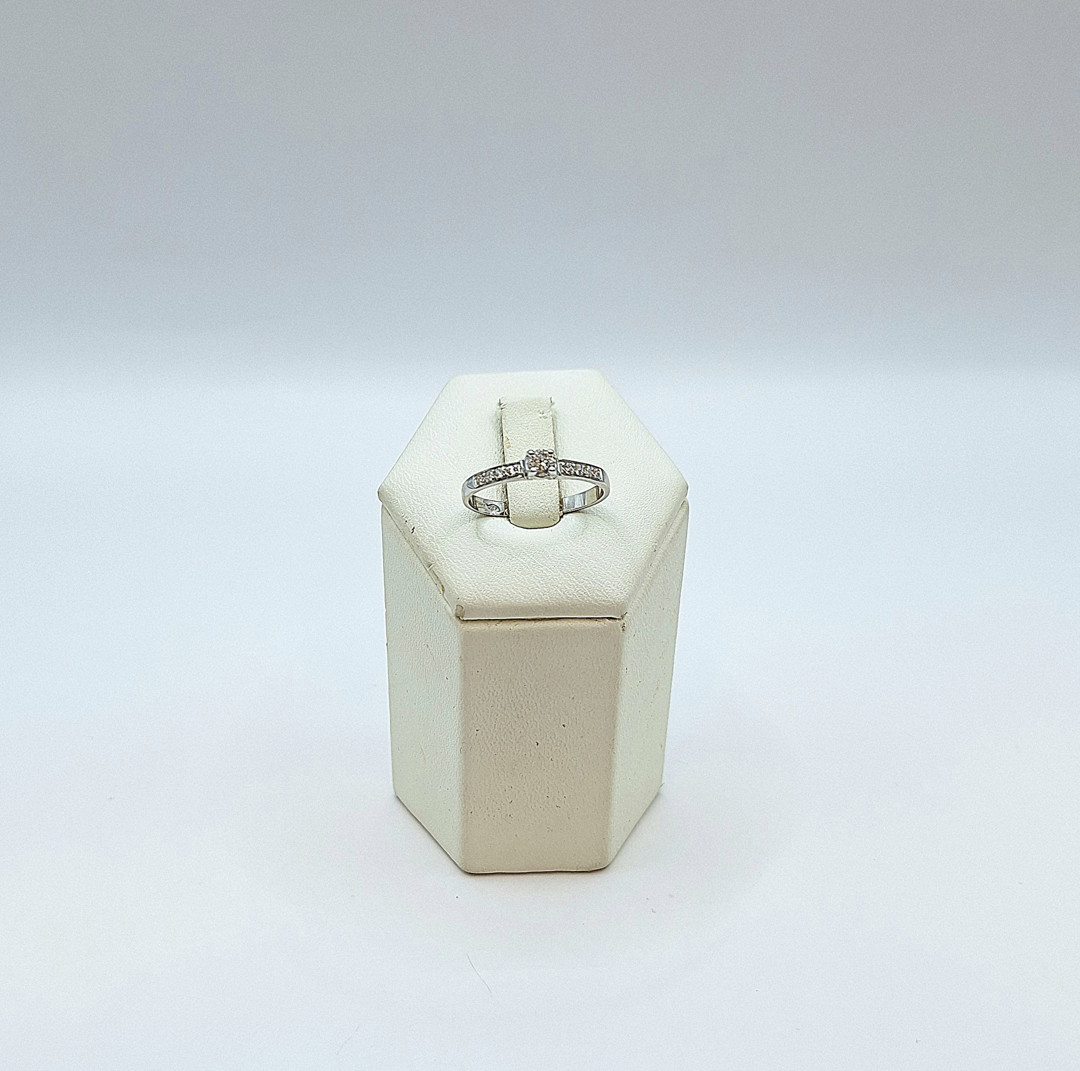 Anello oro diamantini