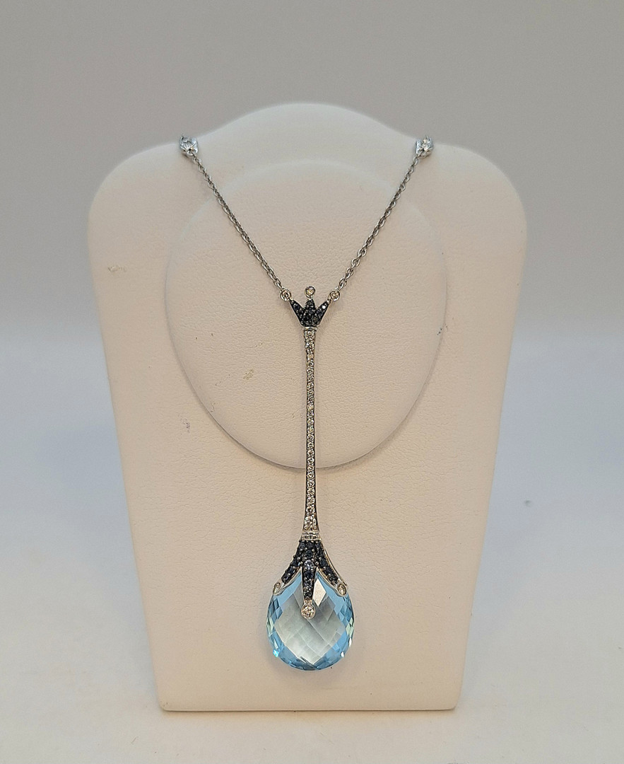 Collana oro diamantini pietre