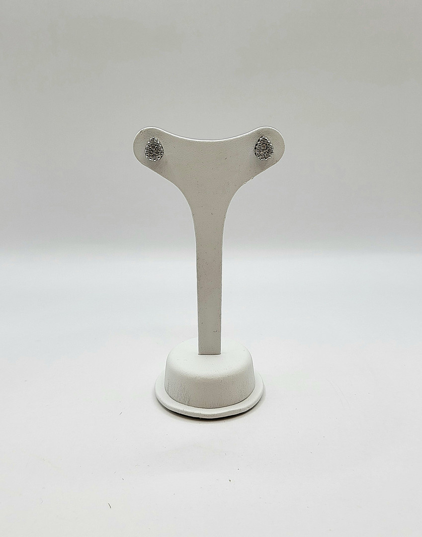 Paio orecchini oro diamantini