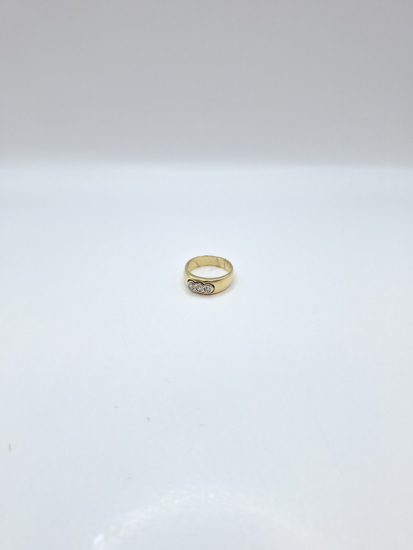 Anello oro diamanti