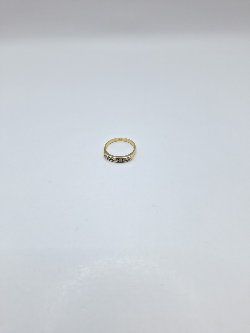Anello oro diamantini