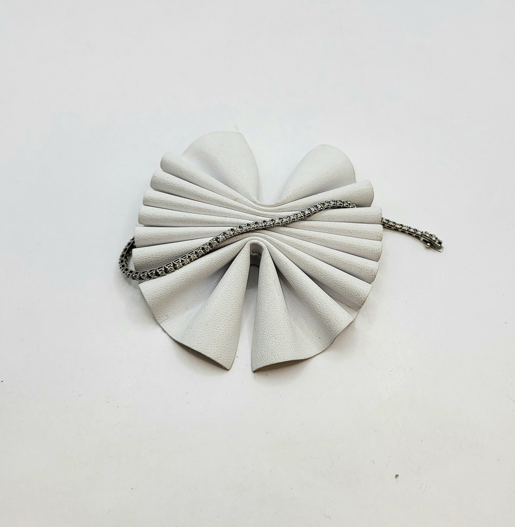 Bracciale tennis oro diamantini