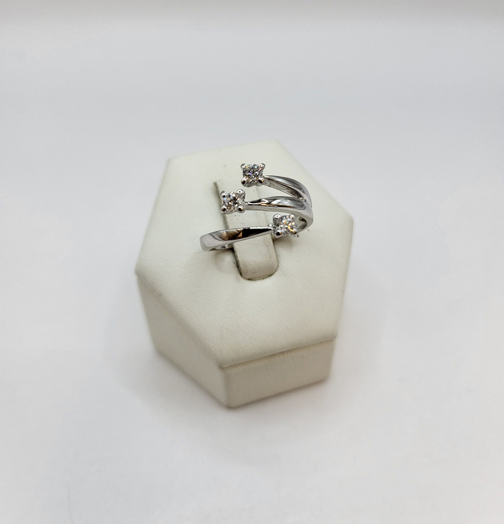 Anello oro diamantini