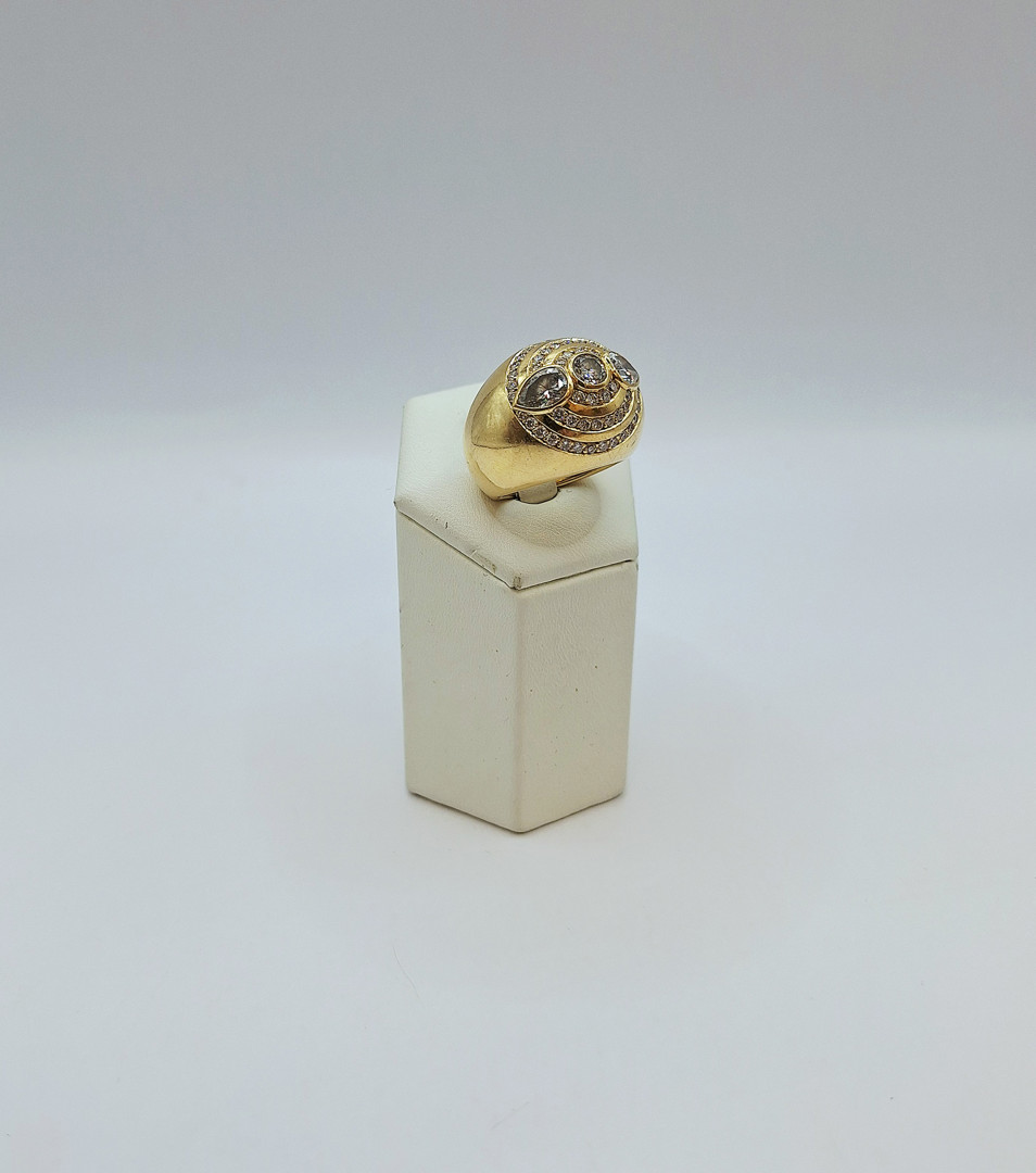 Anello oro diamanti