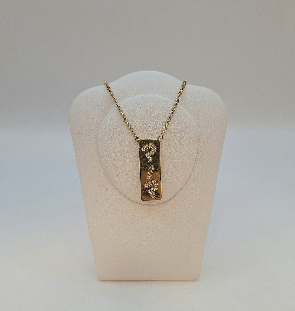 Collana oro diamantini