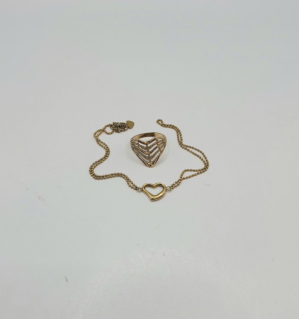 Bracciale e anello oro 