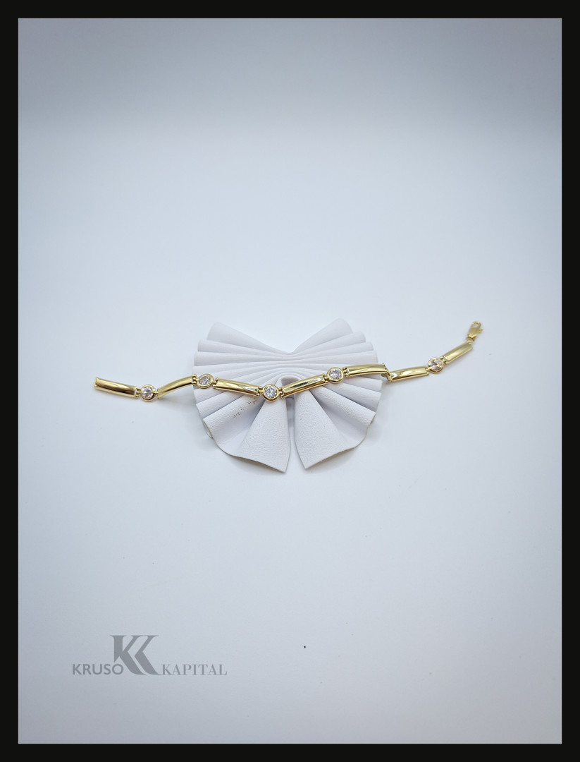 Bracciale oro con pietre