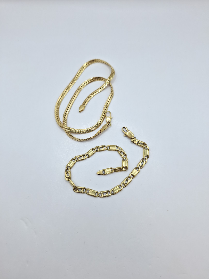 Collana e bracciale oro
