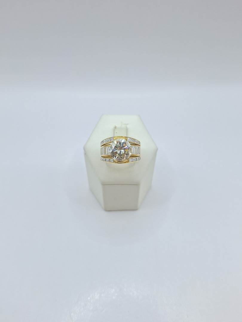 Anello oro diamanti