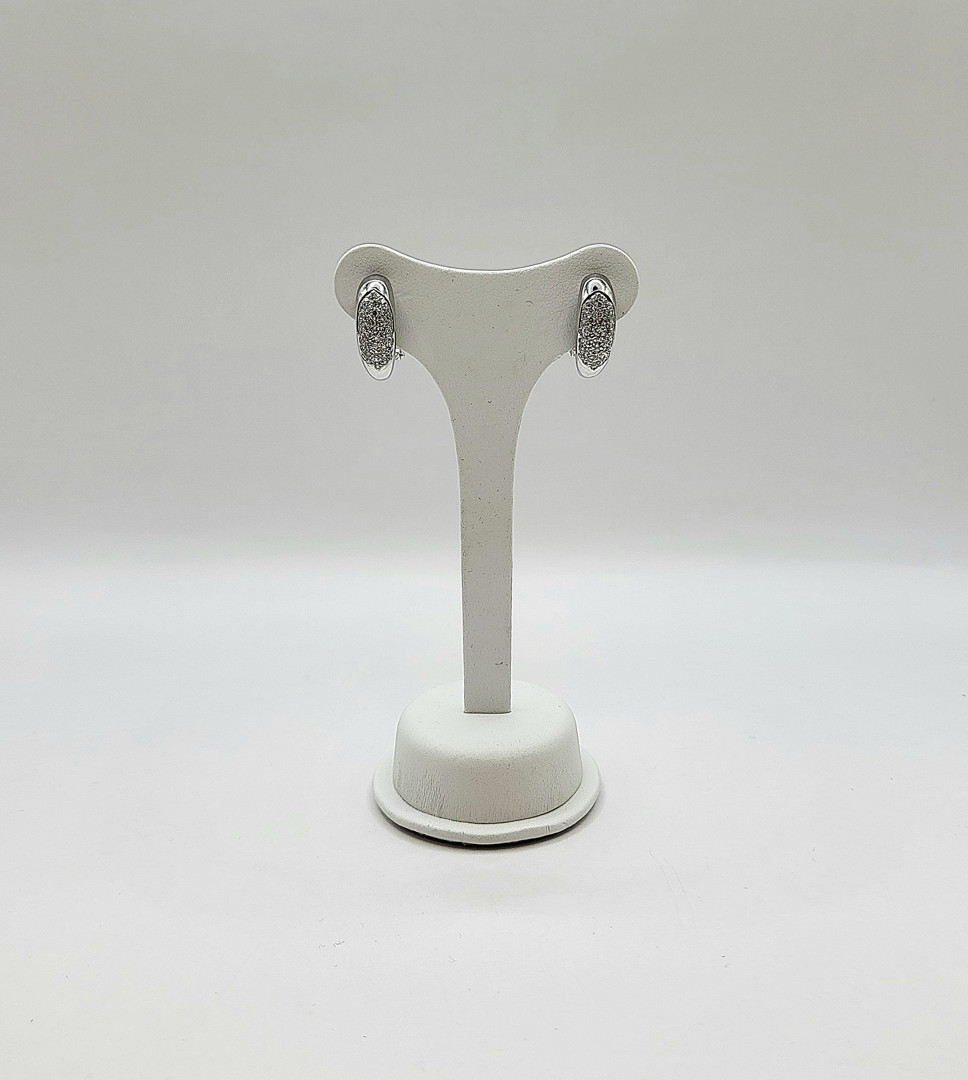 Paio orecchini oro diamantini