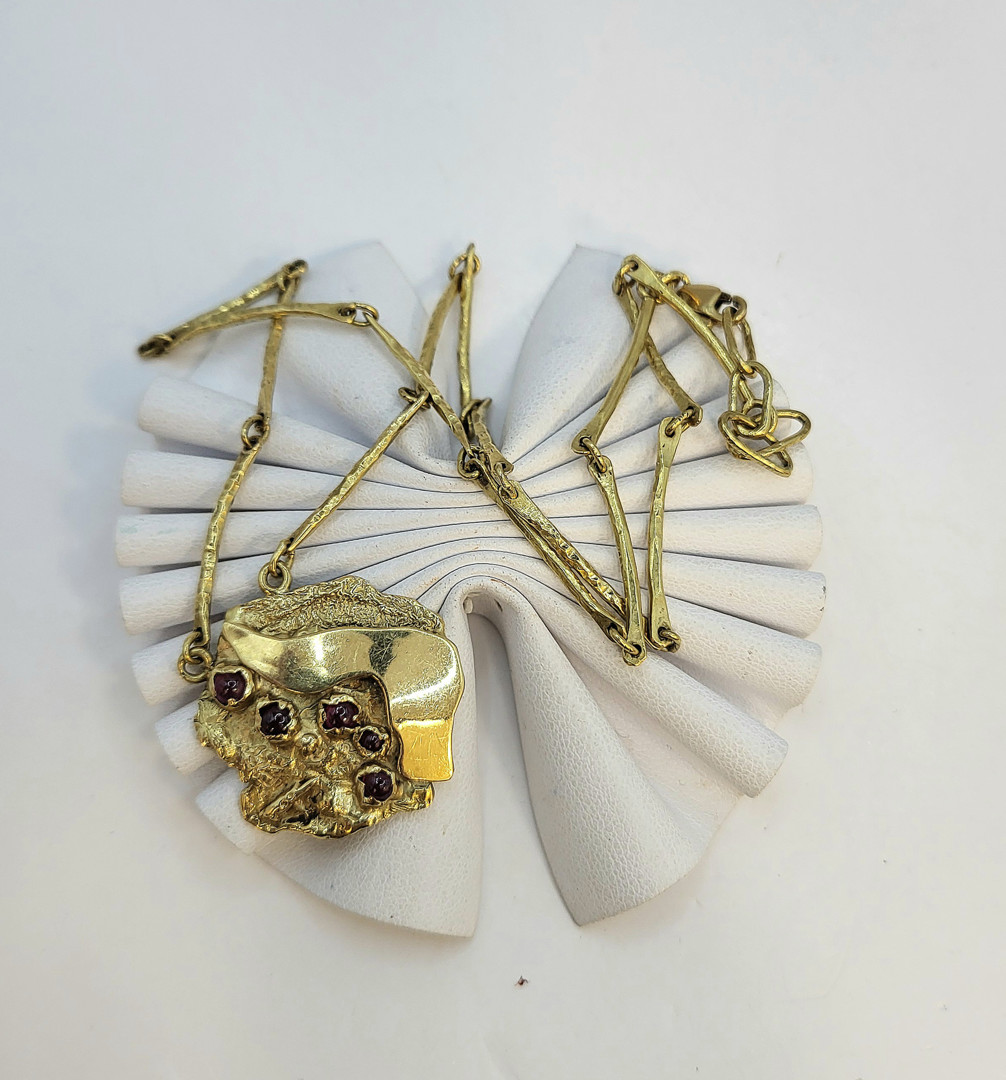Collana oro pietre