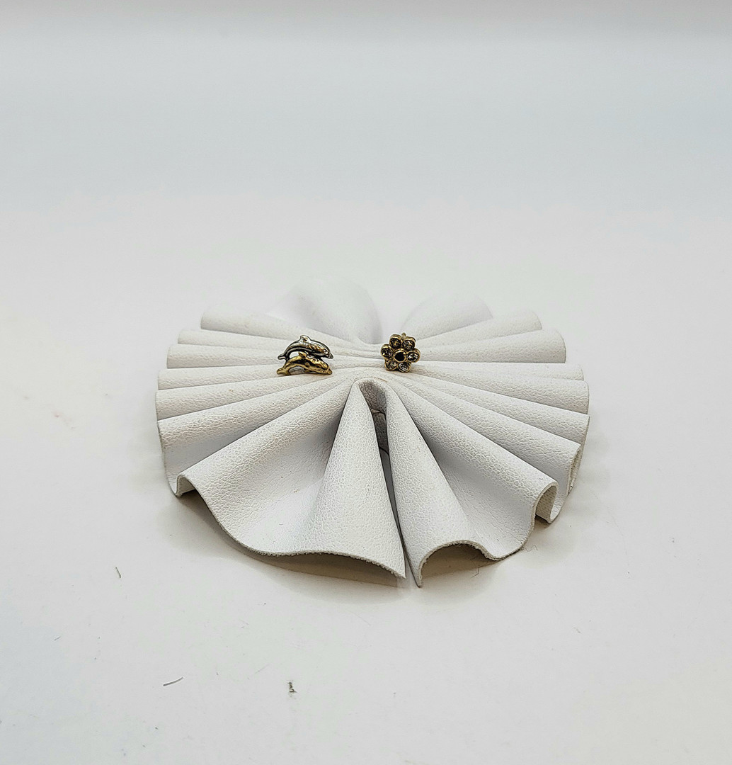 Paio orecchini oro pietre