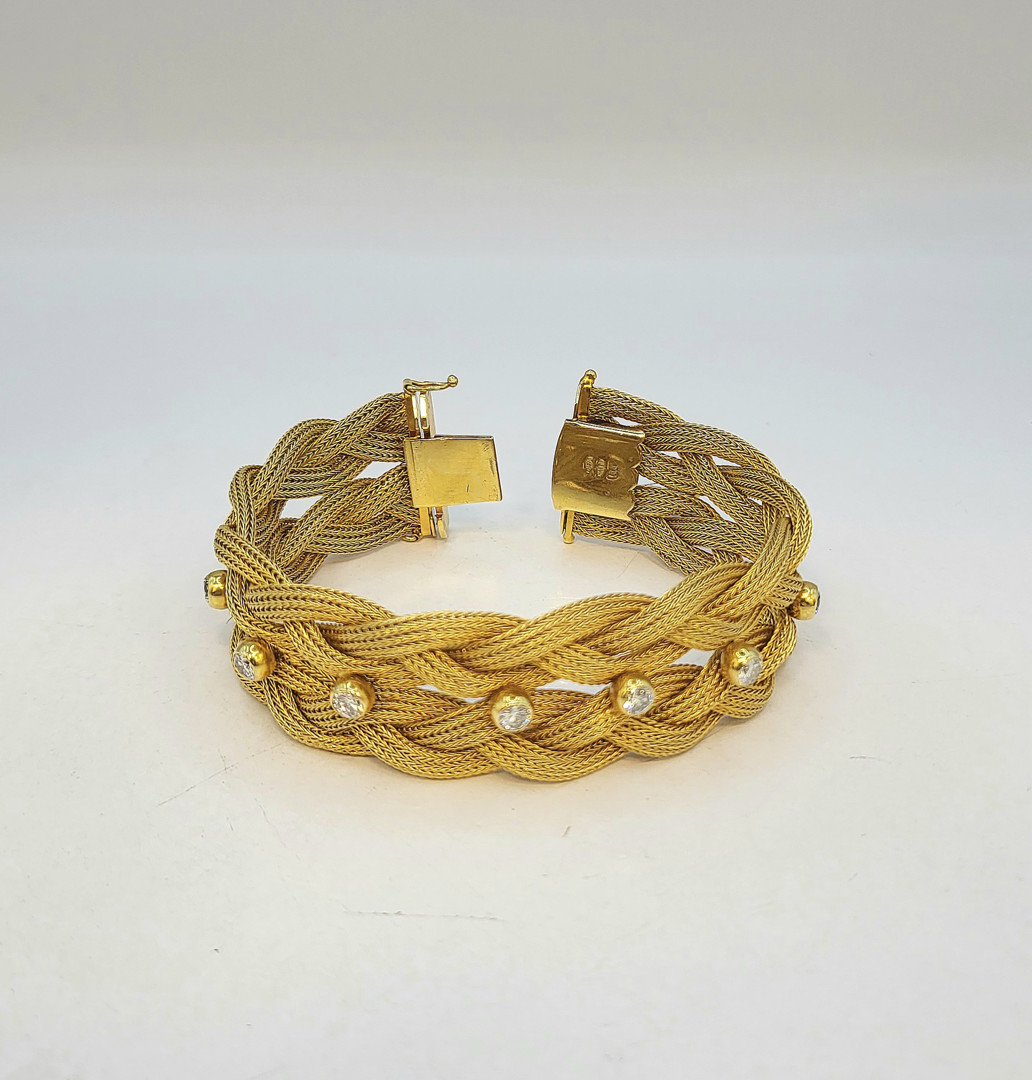 Bracciale oro diamanti