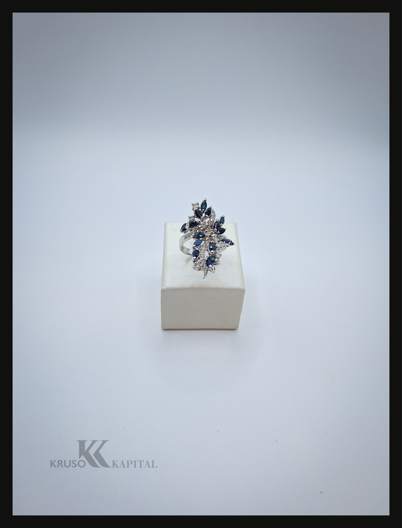 Anello oro diamanti pietre 