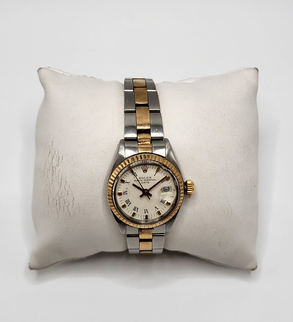 Orologio oro ed acciaio Rolex Lady Date