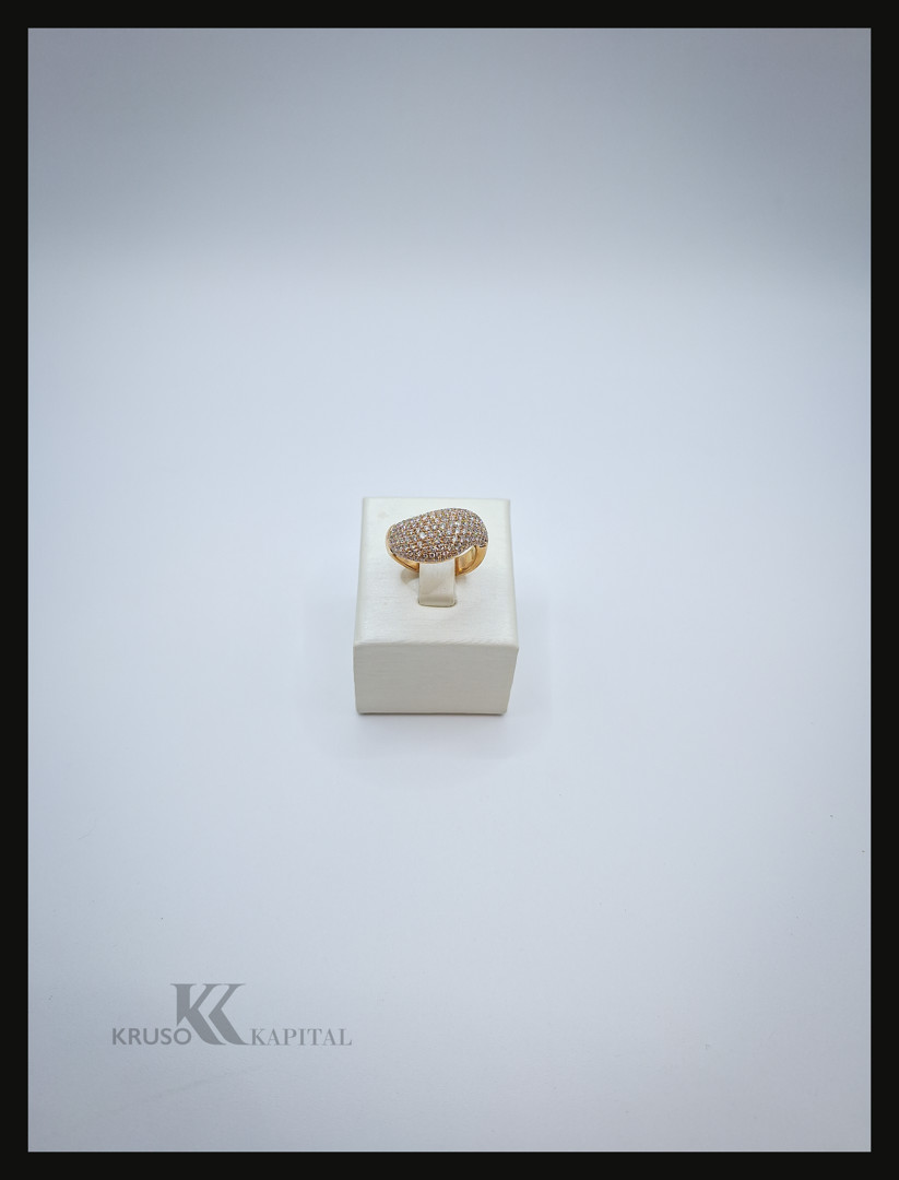 Anello oro diamantini