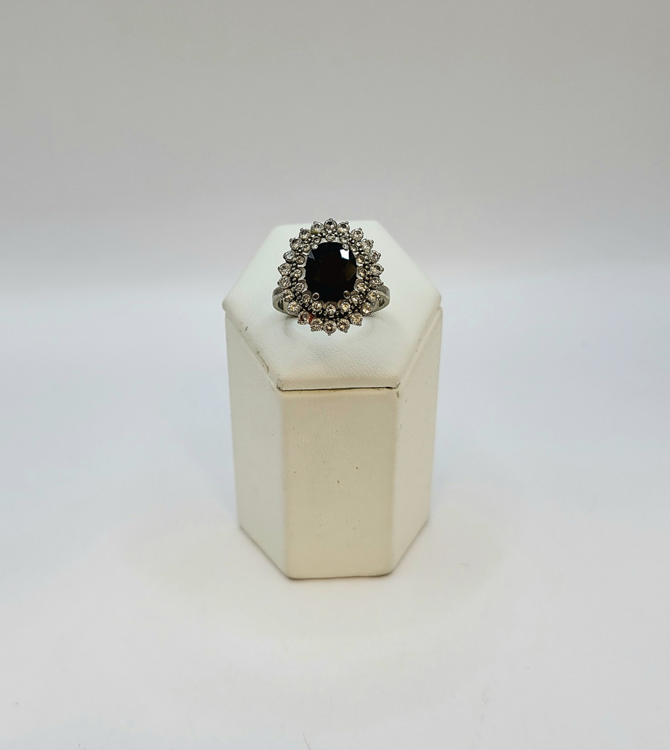 Anello oro diamanti pietra