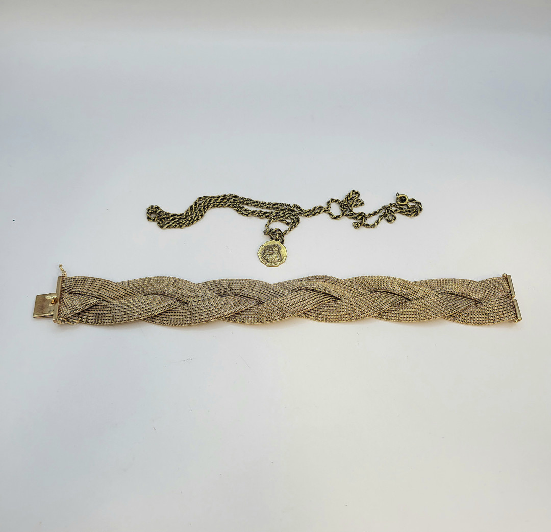 Bracciale collana ciondolo oro