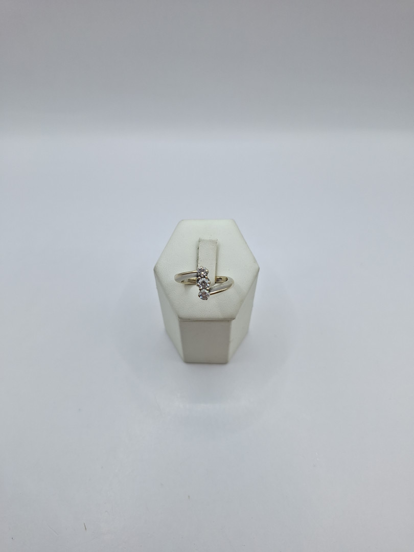 Anello trilogy oro diamanti