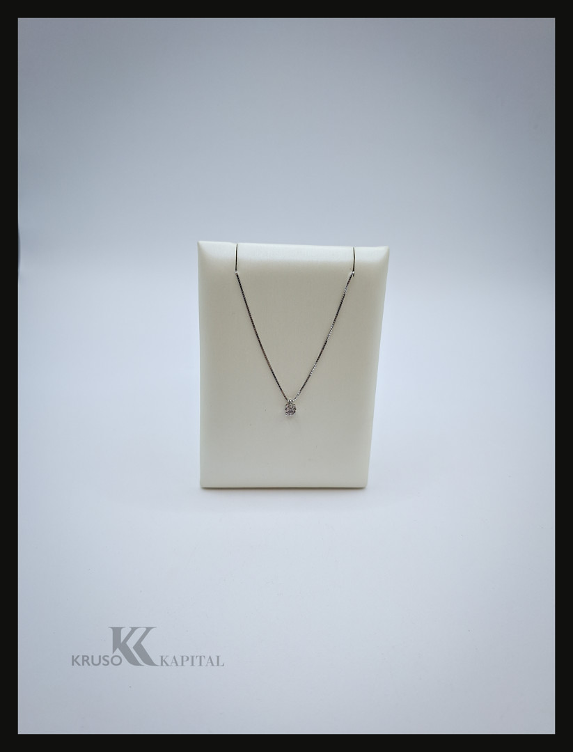 Collana e ciondolo oro diamantini