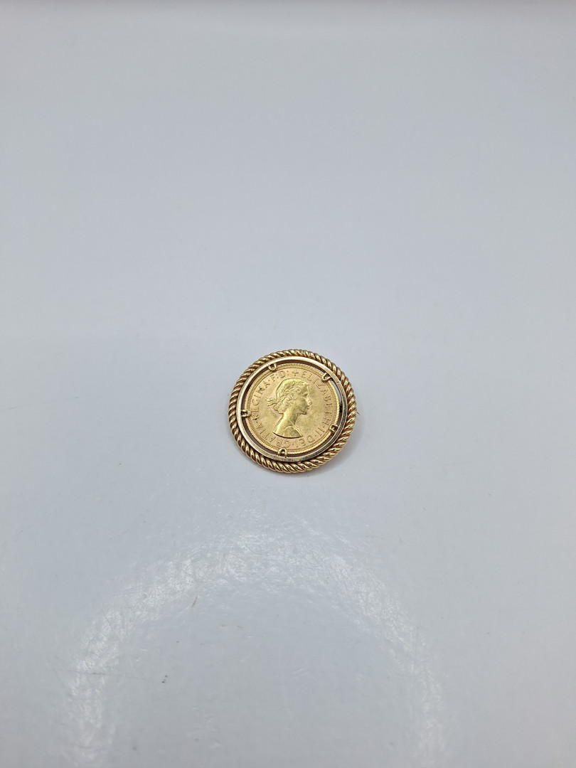 Spilla con sterlina oro