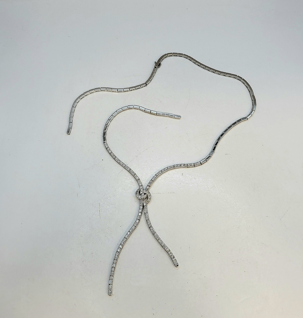 Girocollo oro diamantini