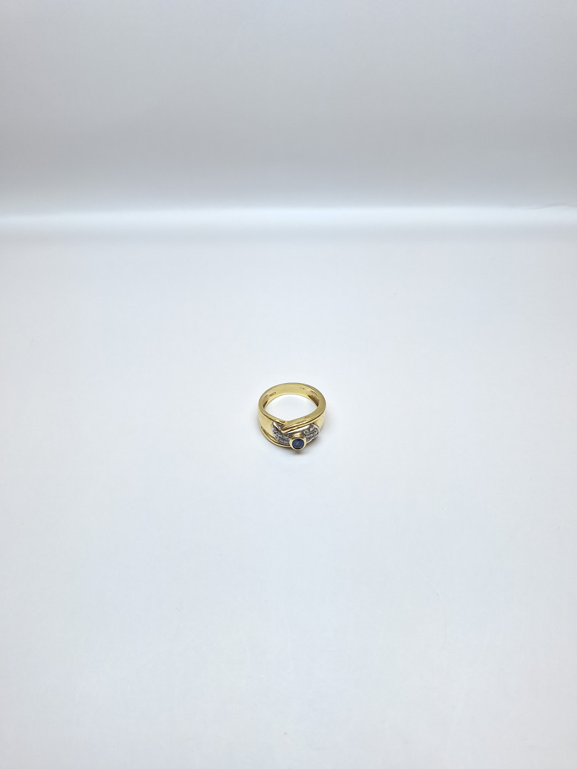 Anello oro diamanti pietre