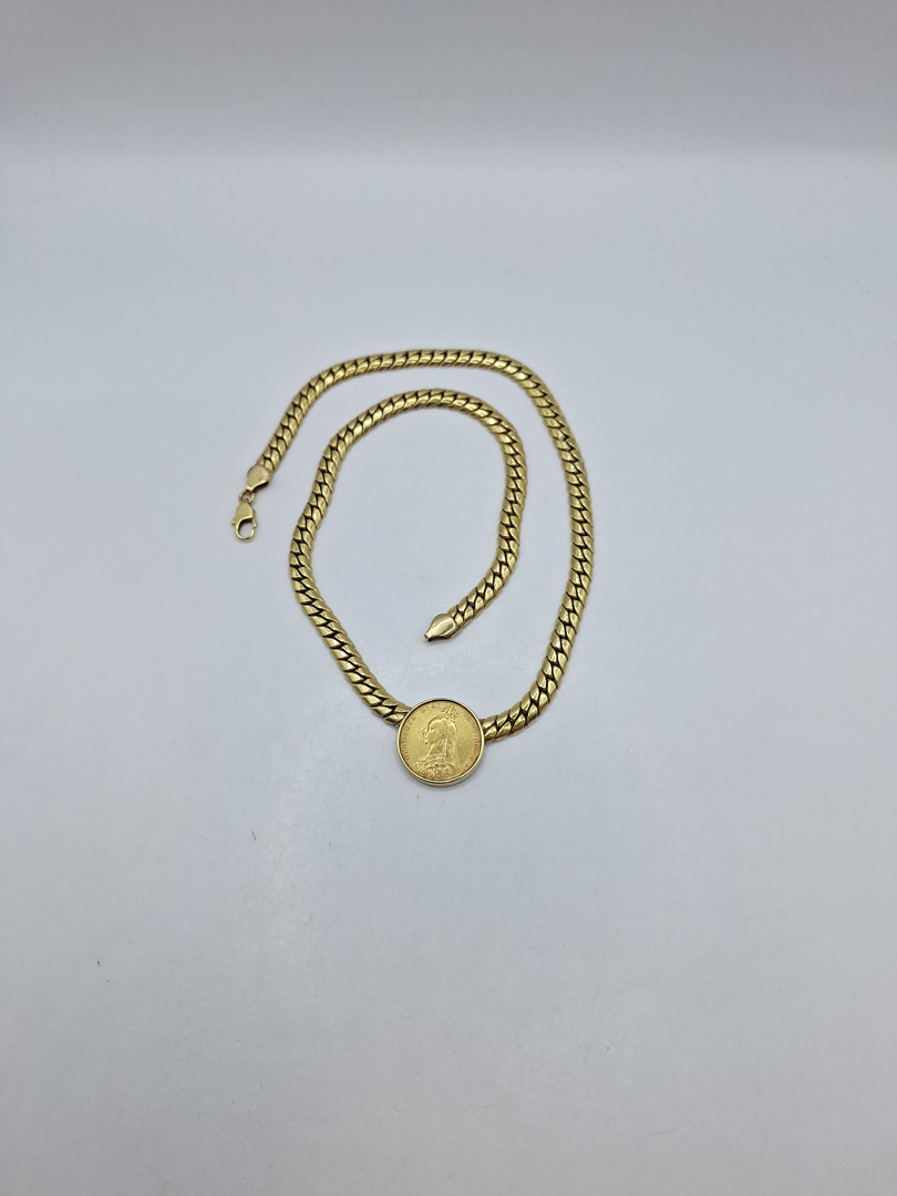 Collana con moneta oro