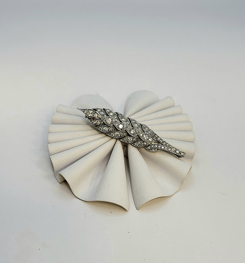 Spilla oro platino diamanti