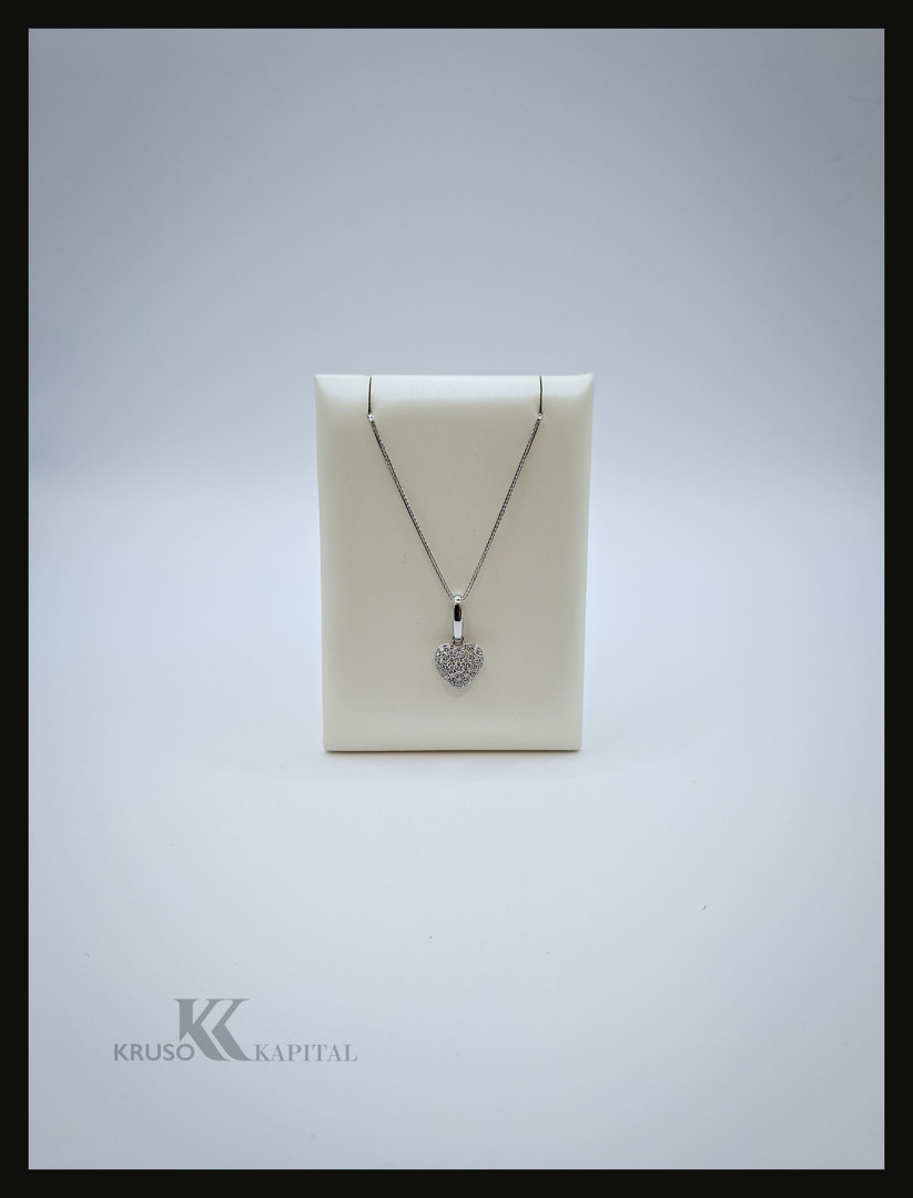 Catenina ciondolo oro diamantini
