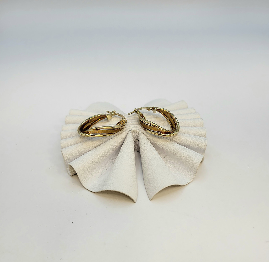 Un paio orecchini oro 