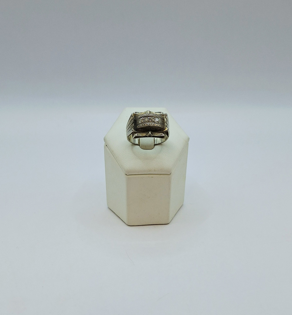 Anello oro diamantini