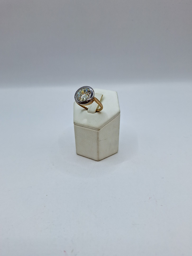 Anello oro argento diamante