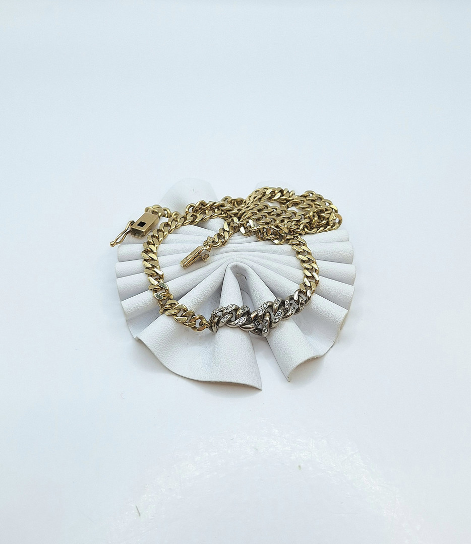 Collana oro pietre