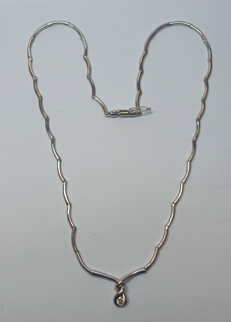 Collana oro diamante