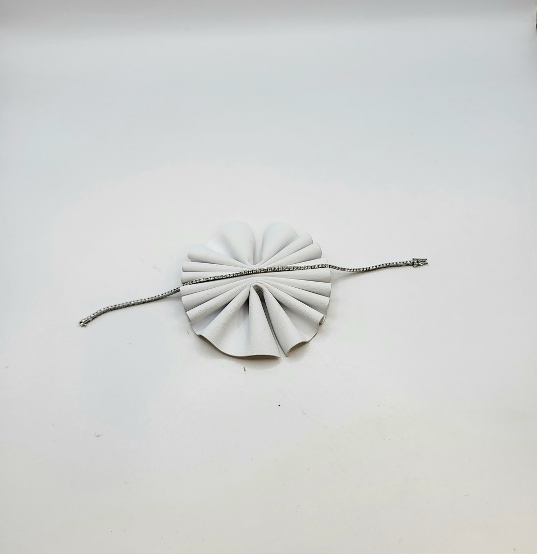 Bracciale "tennis" oro diamantini 