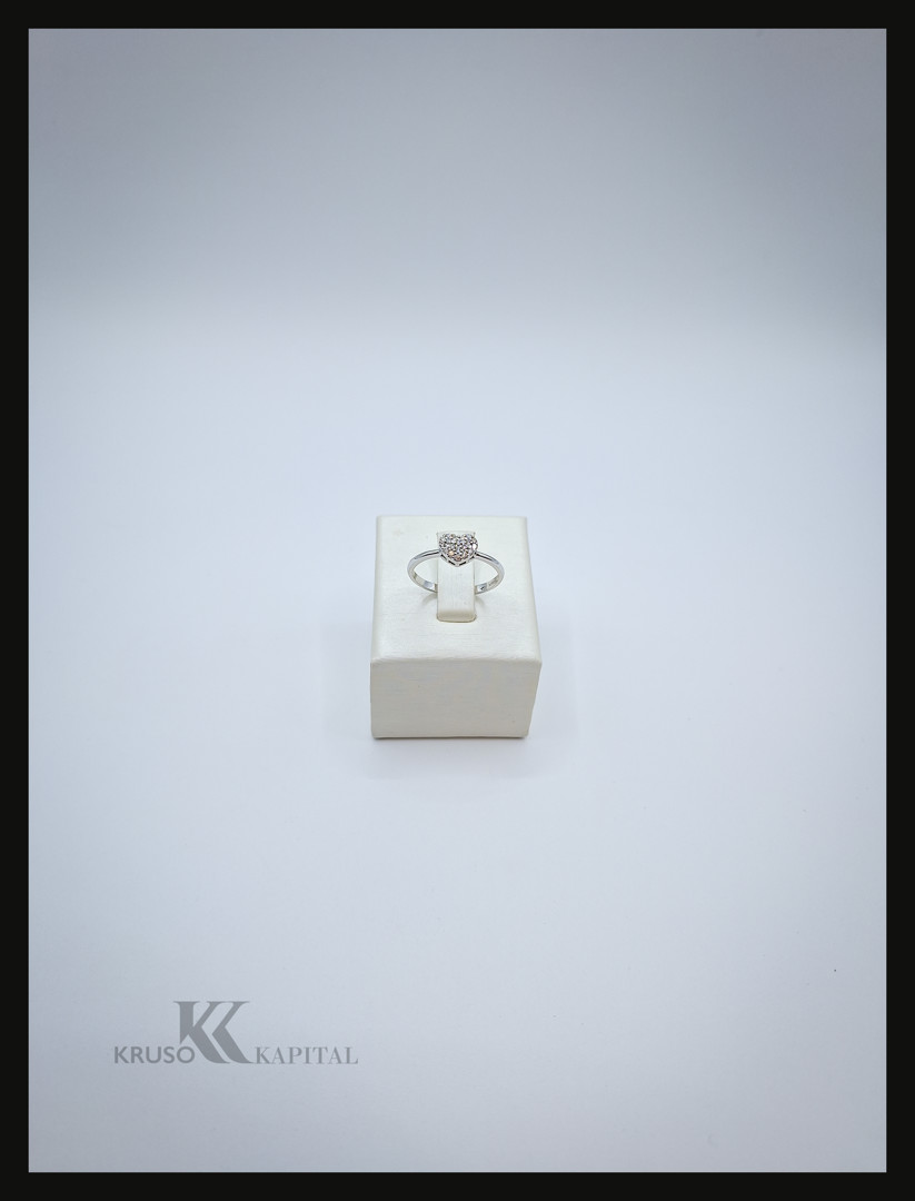 Anello oro diamantini