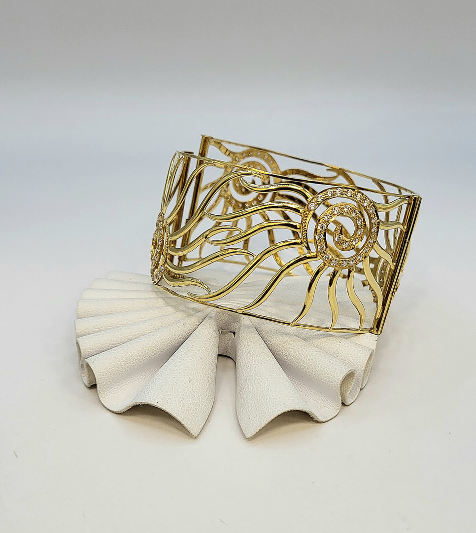 Bracciale oro pietre