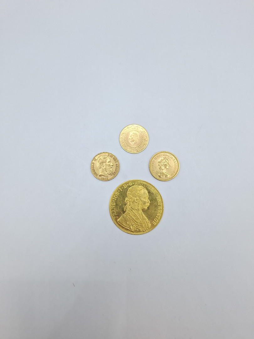 Quattro monete oro