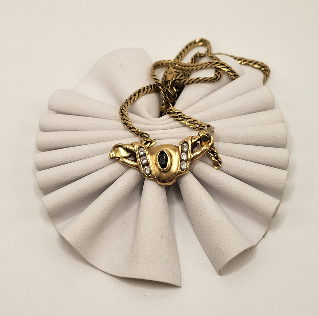 Collana oro pietre