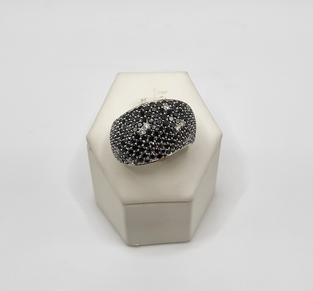Anello oro diamantini