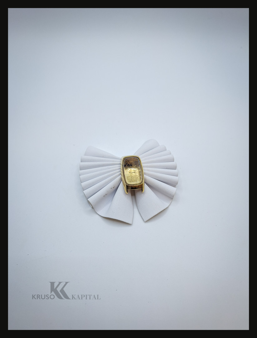 Cassa orologio oro vetro