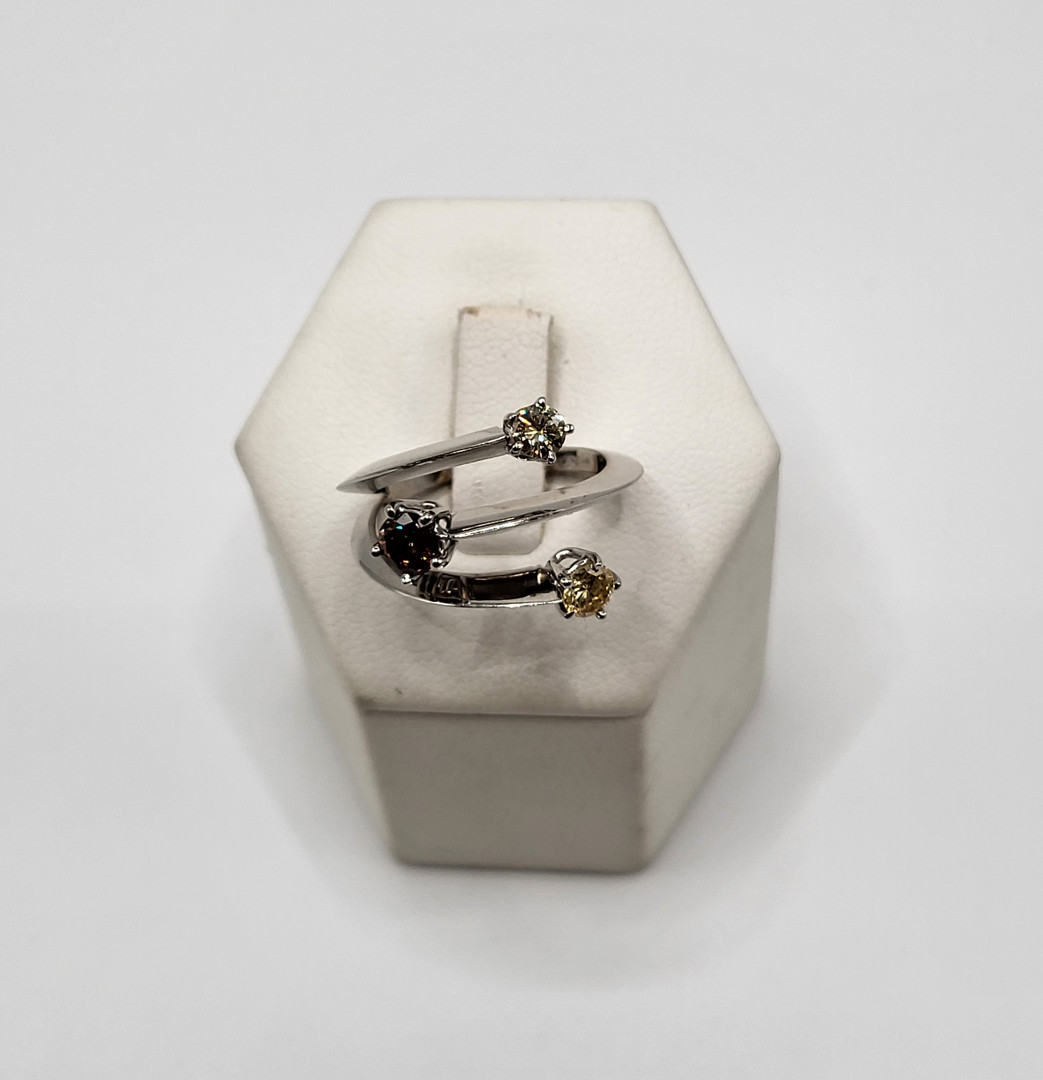 Anello oro diamanti 